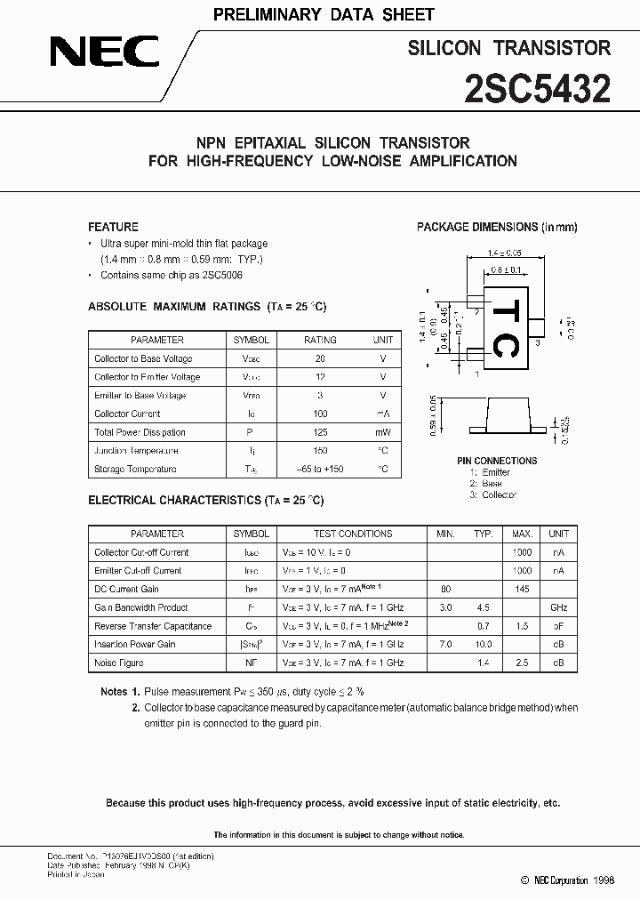 2SC5432_314975.PDF Datasheet