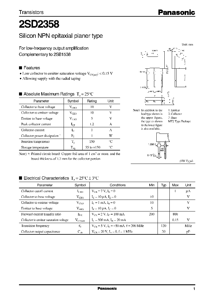 2SD2358_364047.PDF Datasheet