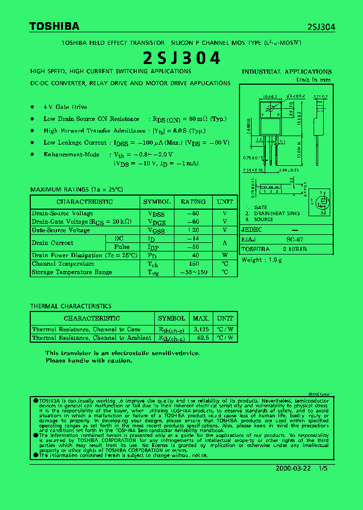 2SJ304_342407.PDF Datasheet