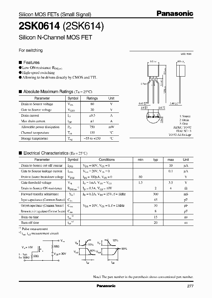 2SK0614_352886.PDF Datasheet