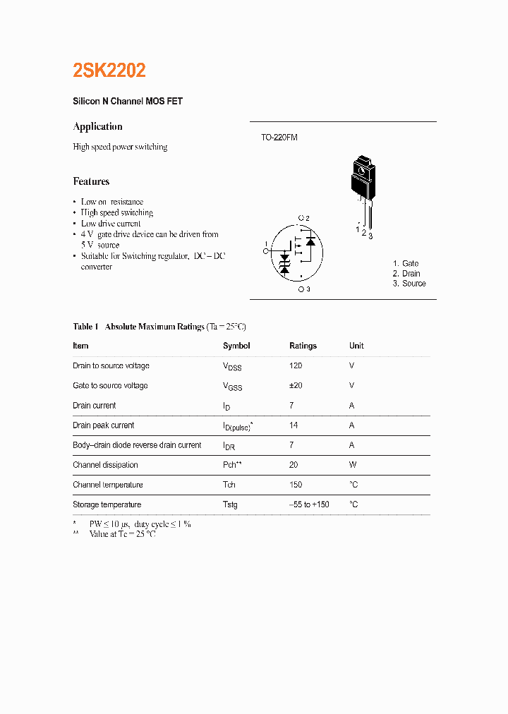 2SK2202_313641.PDF Datasheet