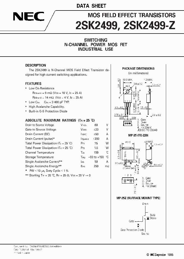 2SK2499-Z_194979.PDF Datasheet