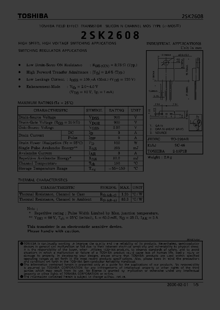 2SK2608_310398.PDF Datasheet