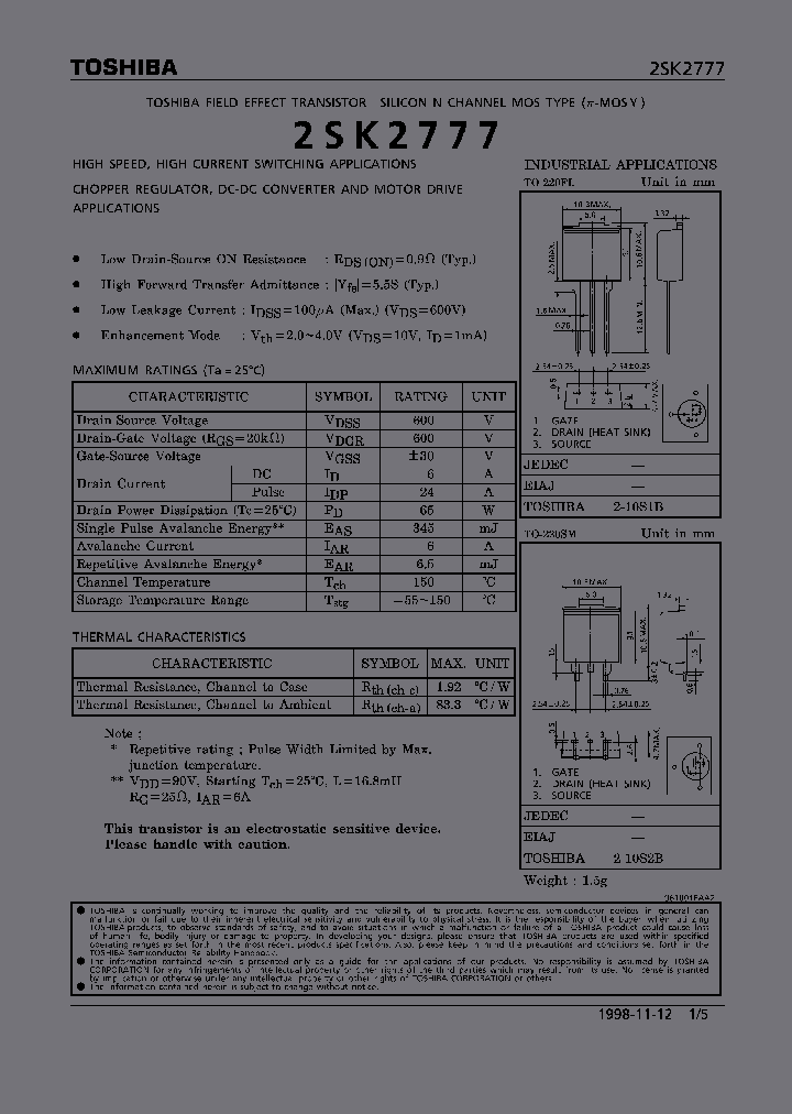 2SK2777_333188.PDF Datasheet