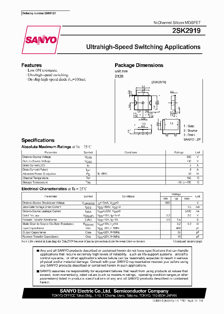 2SK2919_334542.PDF Datasheet