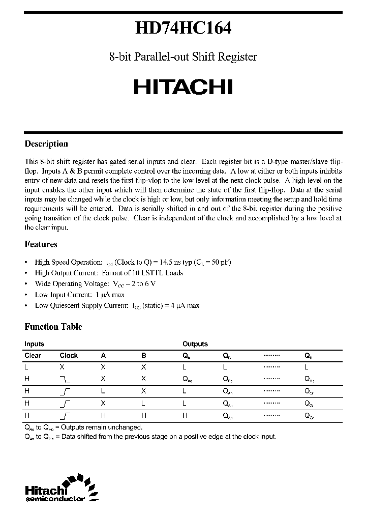 74HC164_315061.PDF Datasheet