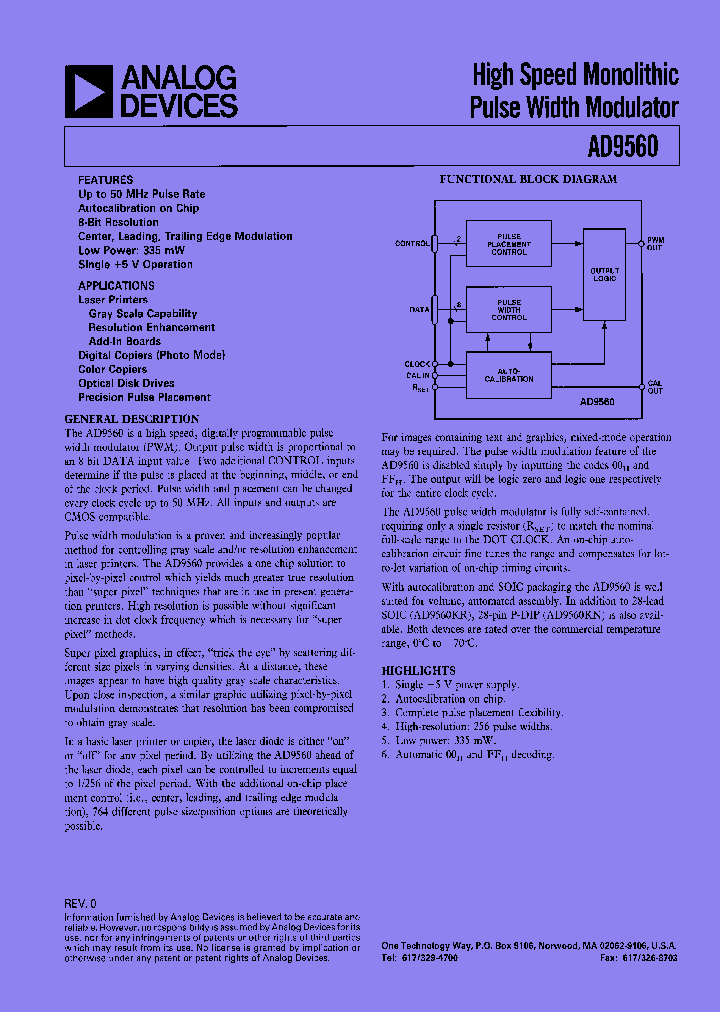 AD9560_327474.PDF Datasheet