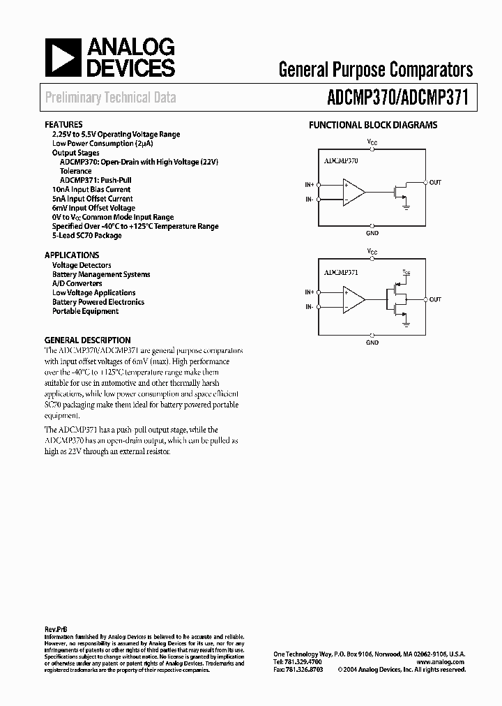 ADCMP370_345122.PDF Datasheet