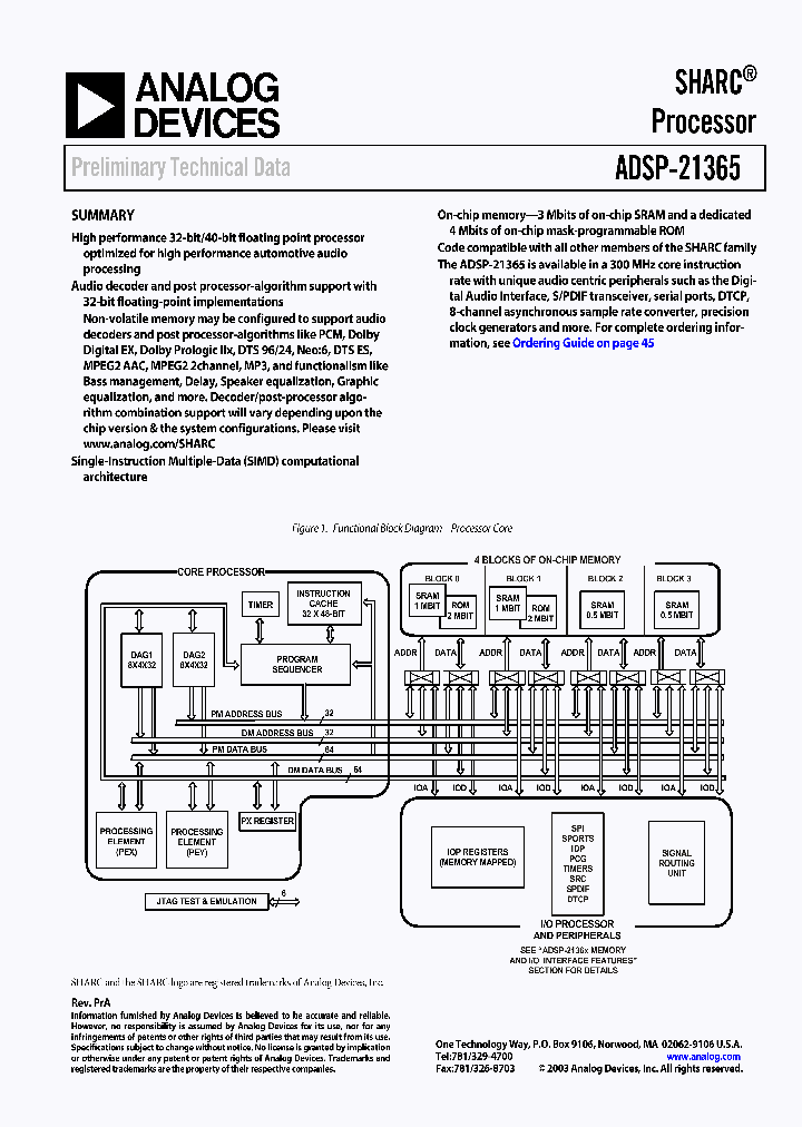ADSP-21365_367773.PDF Datasheet