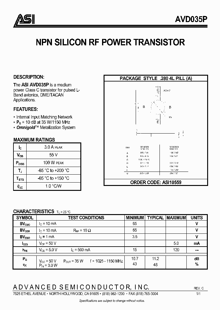 AVD035P_345716.PDF Datasheet