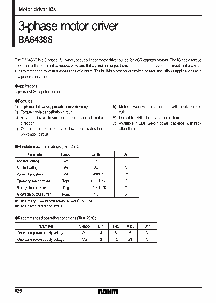 BA6438S_199740.PDF Datasheet