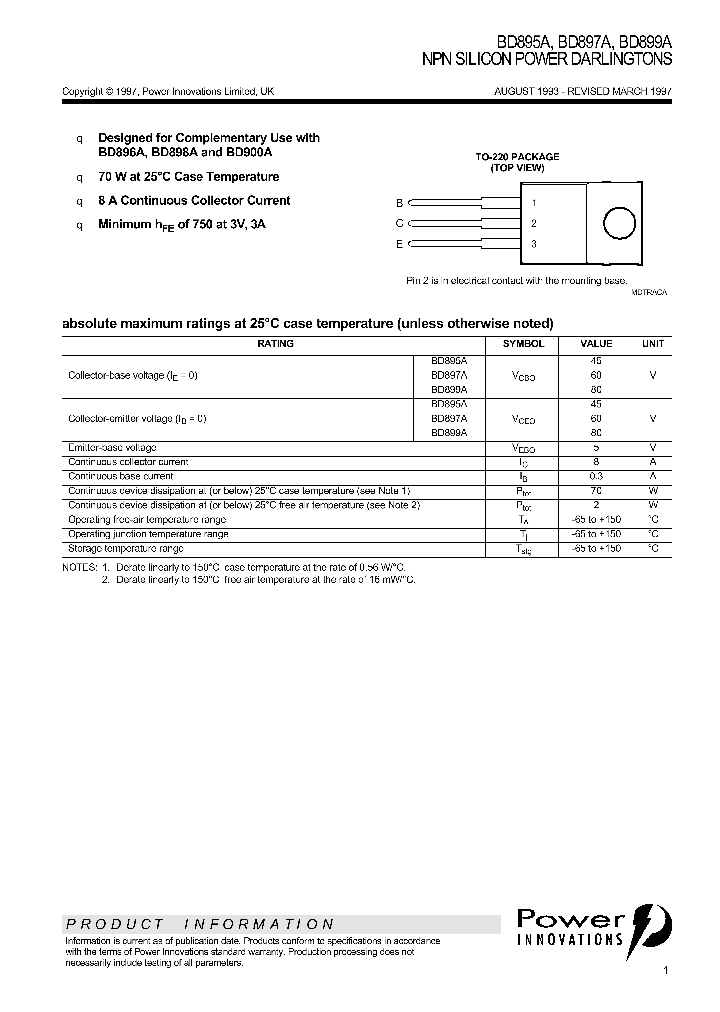 BD899A_312005.PDF Datasheet