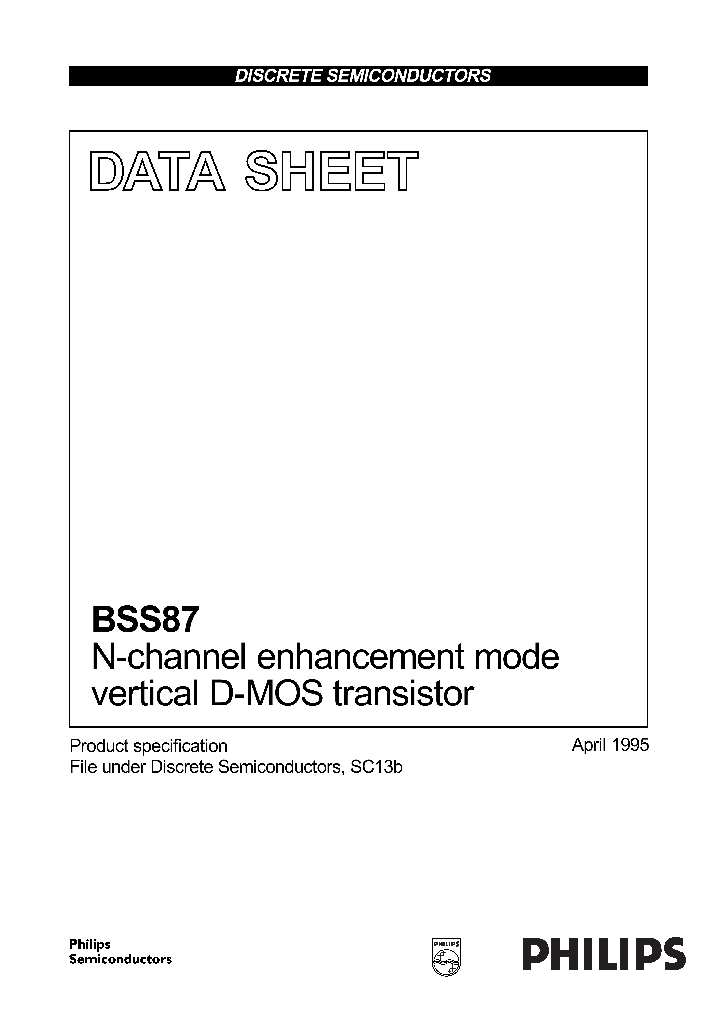 BSS87_326750.PDF Datasheet