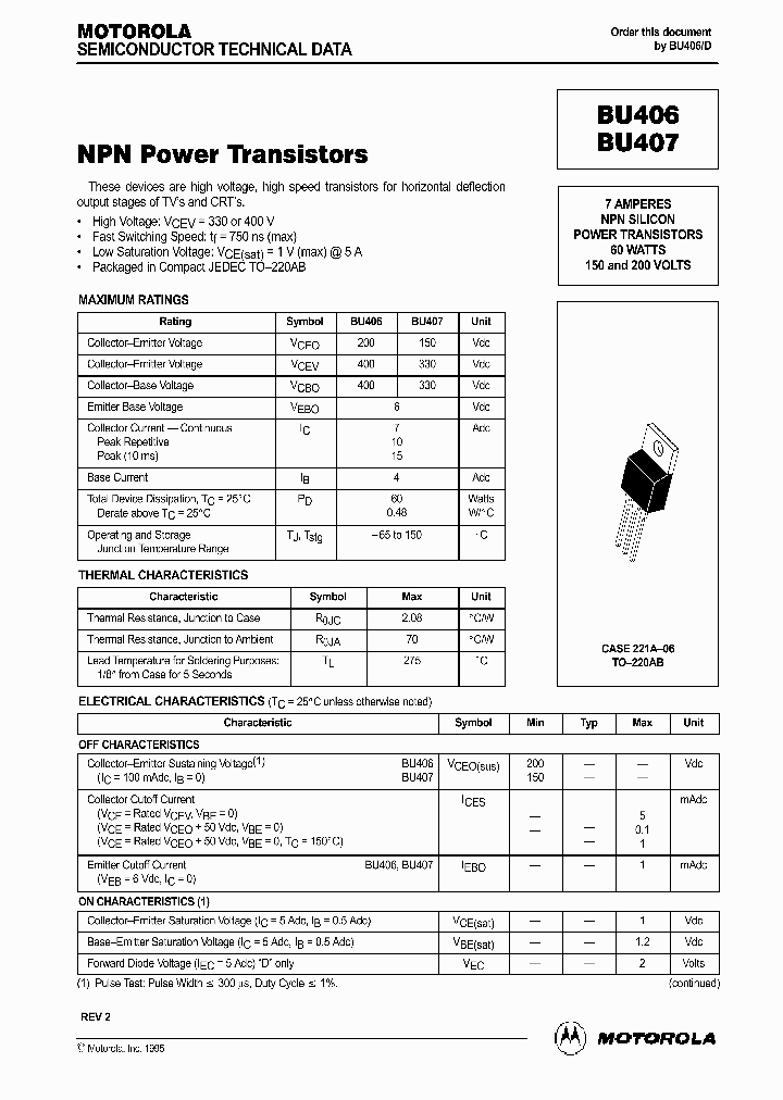 BU406_334127.PDF Datasheet