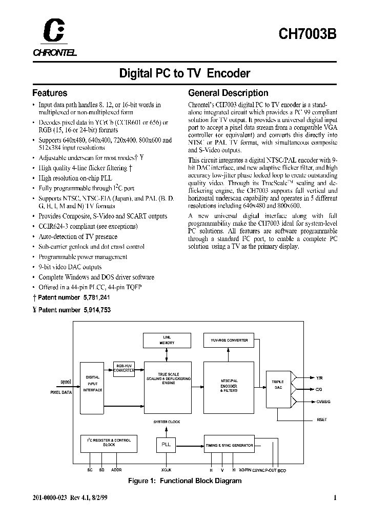 CH7003B_214211.PDF Datasheet