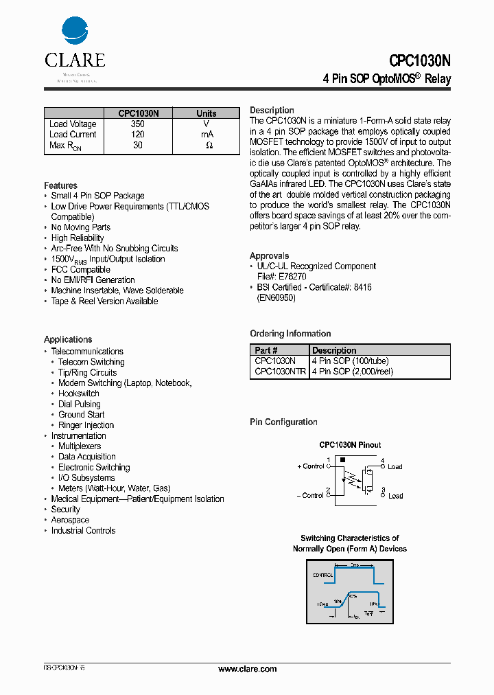 CPC1030N_203203.PDF Datasheet