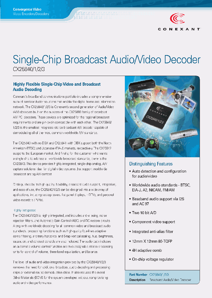 CX25840_331211.PDF Datasheet