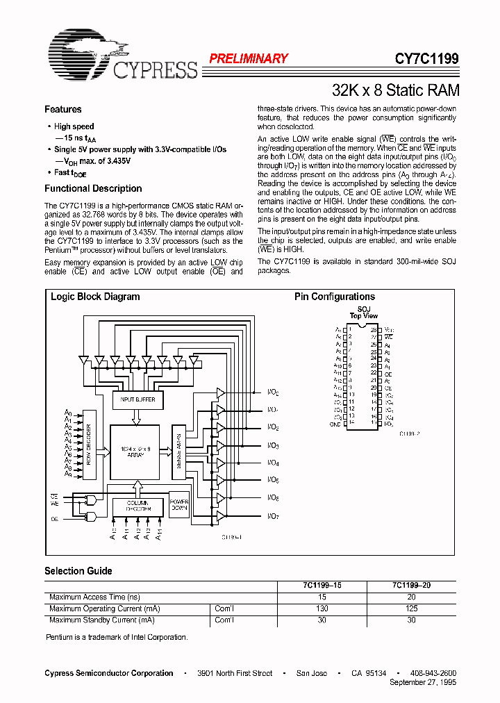 CY7C1199_324837.PDF Datasheet