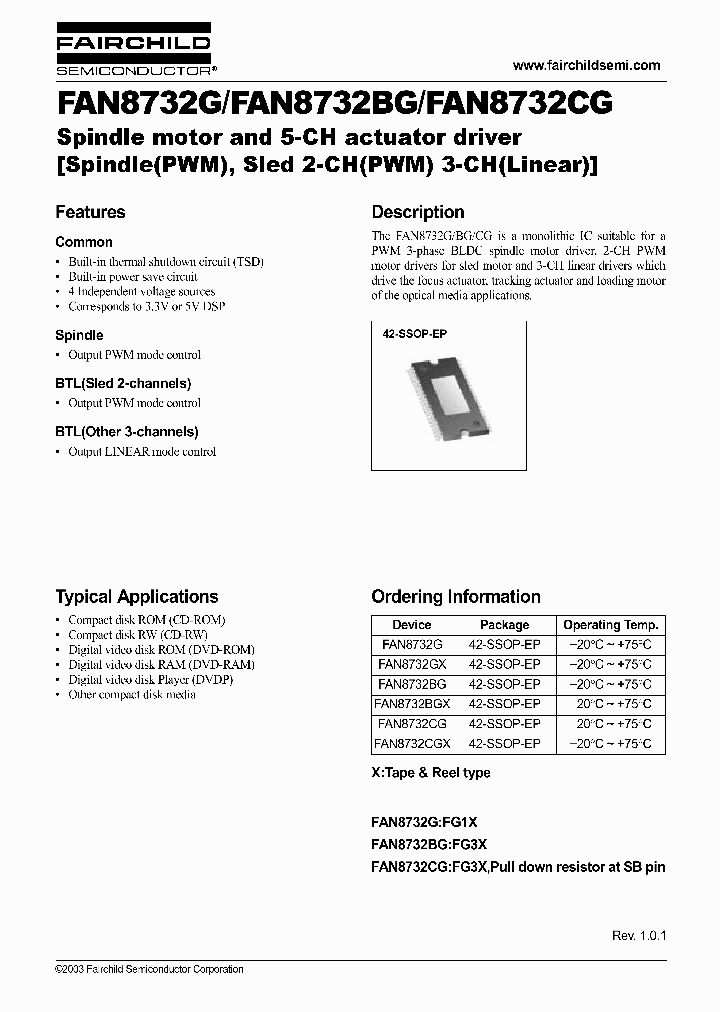 FAN8732G_188897.PDF Datasheet