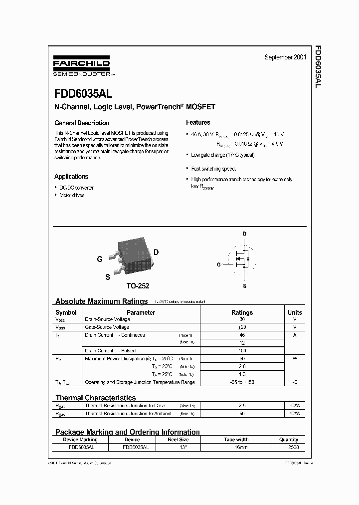 FDD6035AL_348684.PDF Datasheet