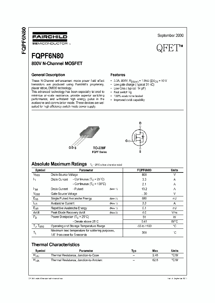 FQPF6N80_335767.PDF Datasheet