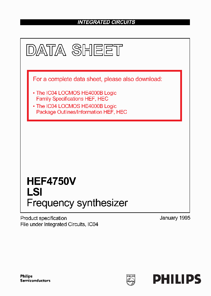 HEF4750VLSI_54634.PDF Datasheet
