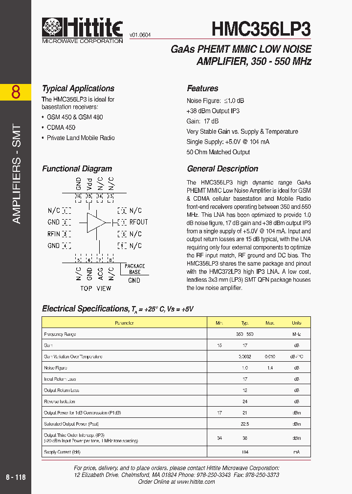 HMC356LP3_308904.PDF Datasheet