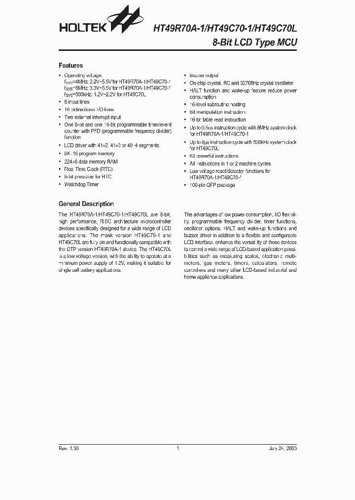 HT49R70A-1_308998.PDF Datasheet