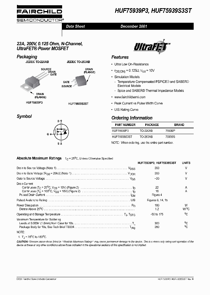 HUF75939S3ST_371868.PDF Datasheet