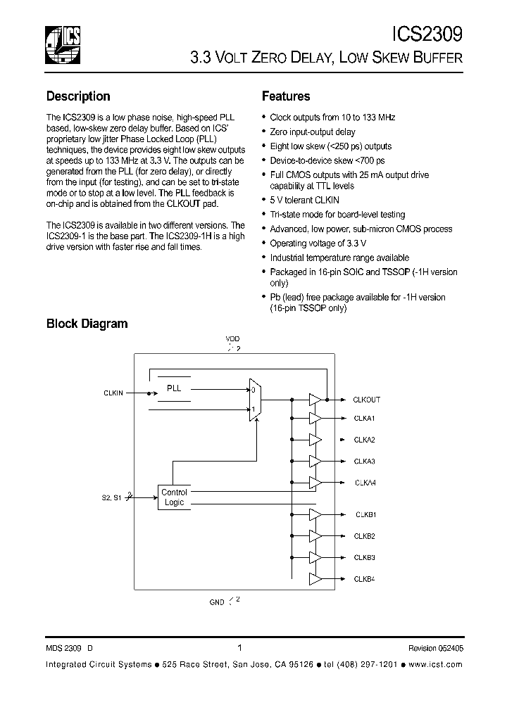 ICS2309_330104.PDF Datasheet