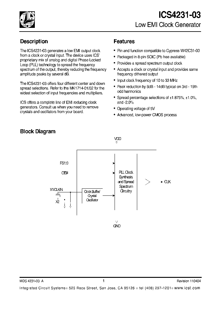 ICS4231-03_199074.PDF Datasheet