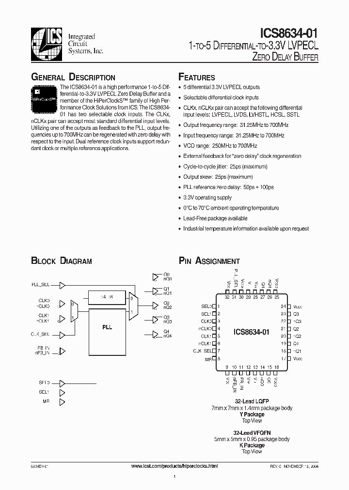 ICS8634-01_334357.PDF Datasheet