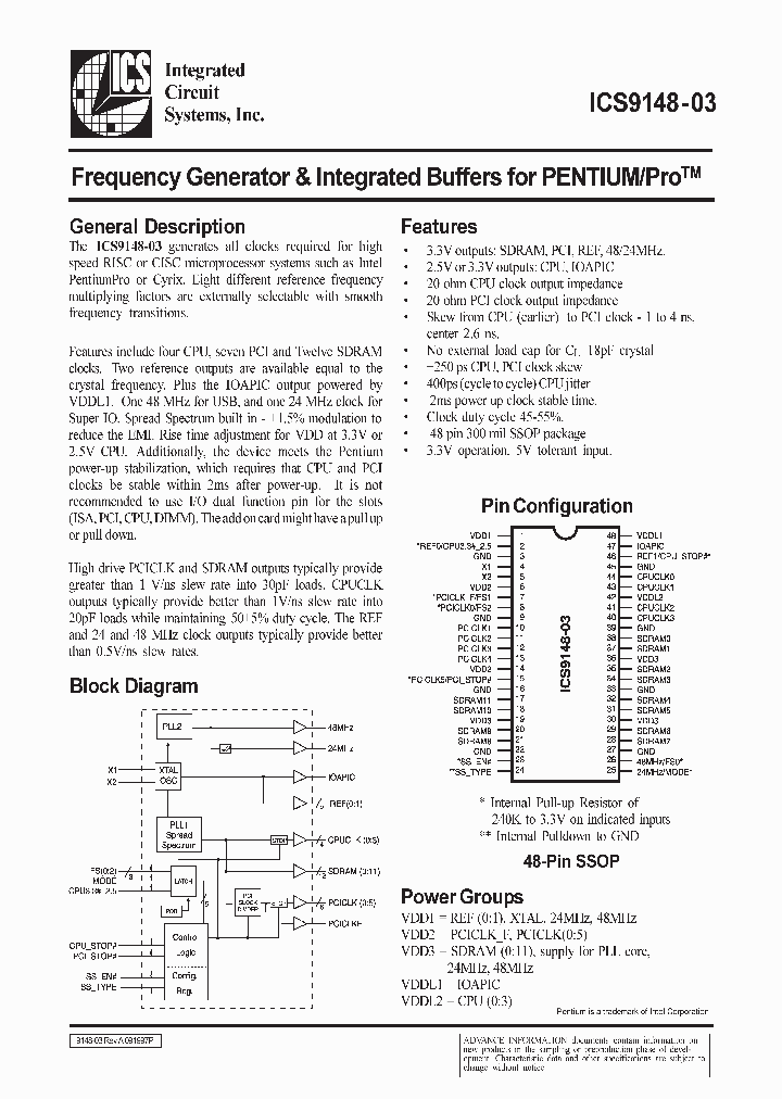 ICS9148-03_90822.PDF Datasheet