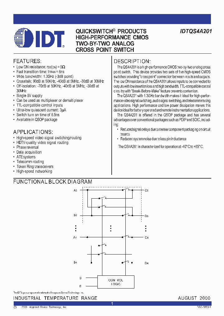 IDTQS4A201Q_378167.PDF Datasheet