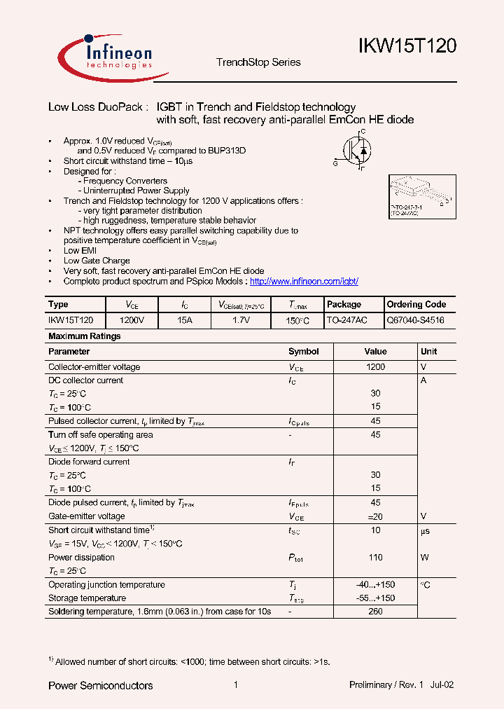 IKW15T120_293173.PDF Datasheet