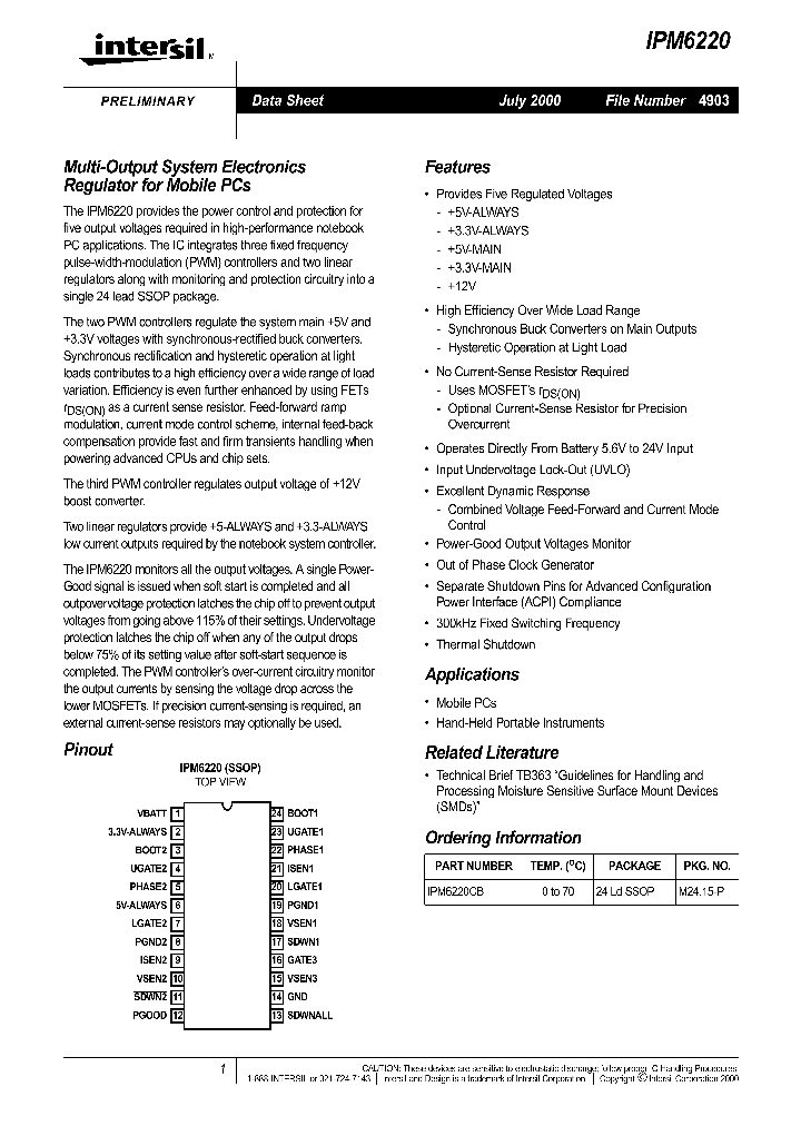 IPM6220_336380.PDF Datasheet