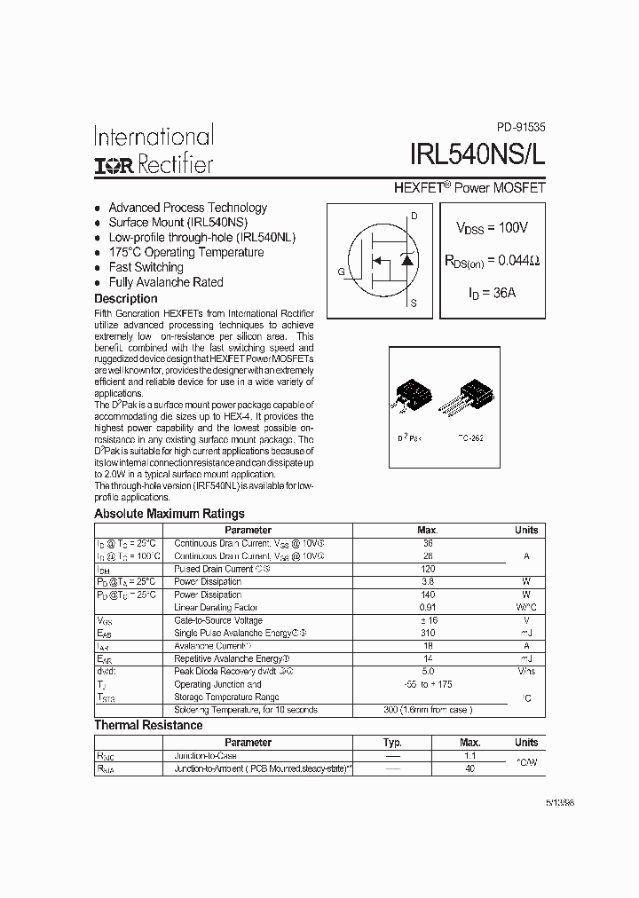 IRL540NS_282713.PDF Datasheet