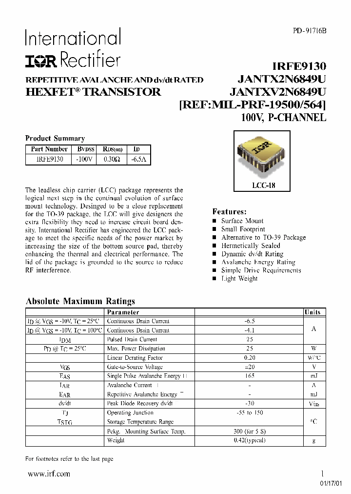 JANTXV2N6849U_313614.PDF Datasheet