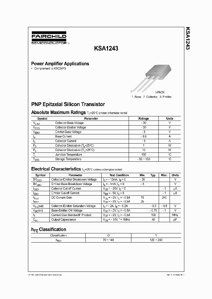 KSA1243_323594.PDF Datasheet