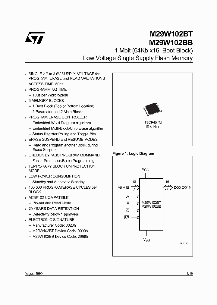 M29W102BB_381120.PDF Datasheet