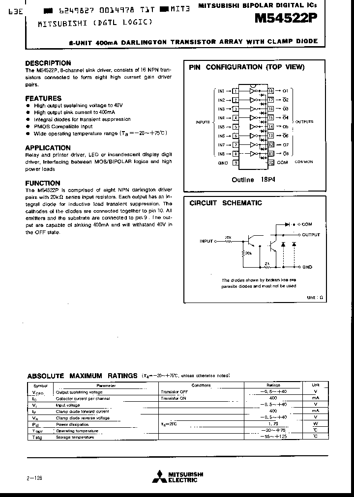 M54522P_315025.PDF Datasheet