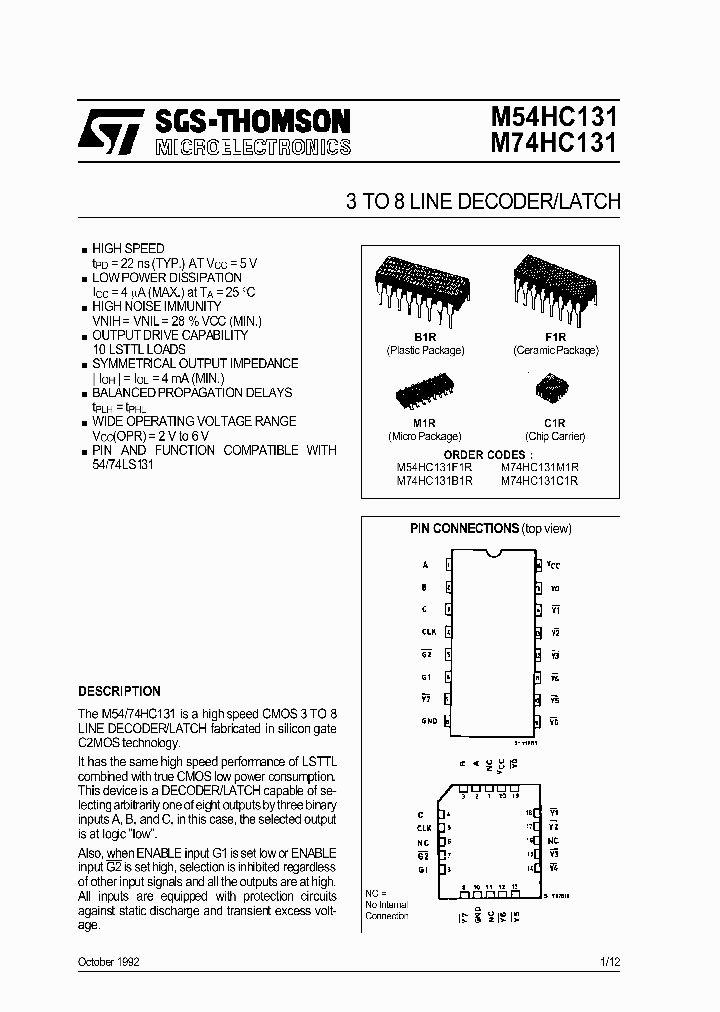 M74HC131_311193.PDF Datasheet