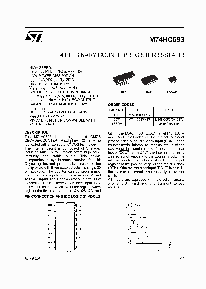 M74HC693_358796.PDF Datasheet