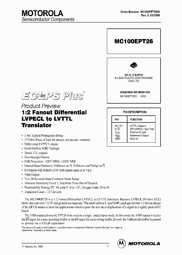 MC100EPT26D_199898.PDF Datasheet