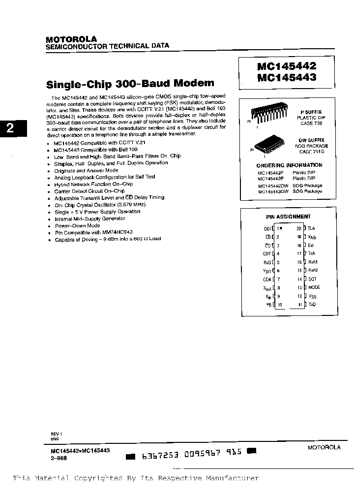 MC145442P_370248.PDF Datasheet