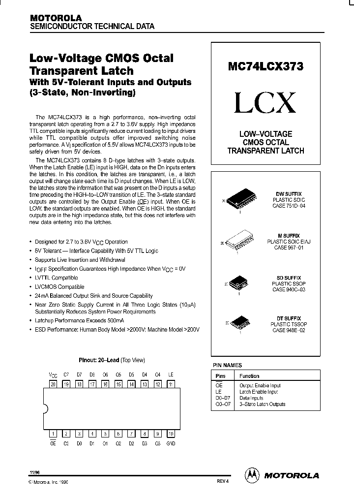 MC74LCX373_187441.PDF Datasheet