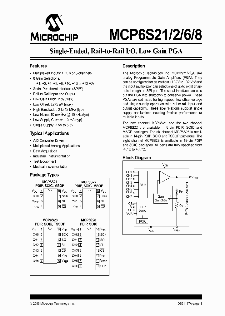 MCP6S21_181786.PDF Datasheet