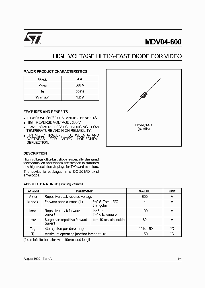 MDV04-600_374435.PDF Datasheet
