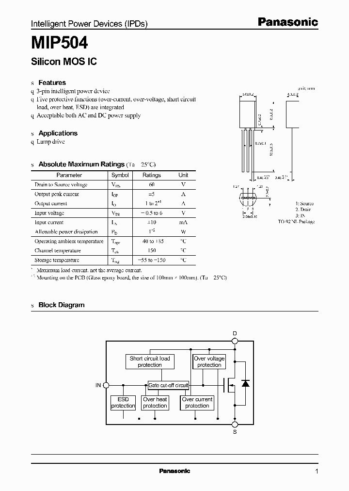 MIP504_322311.PDF Datasheet