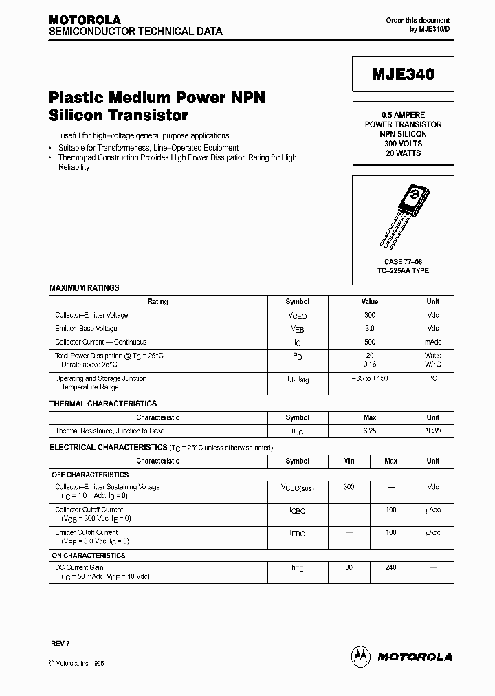 MJE340_18589.PDF Datasheet